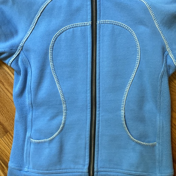 Lululemon Scuba Special Edition Light Blue Zip Up Sweater - Picture 2 of 6